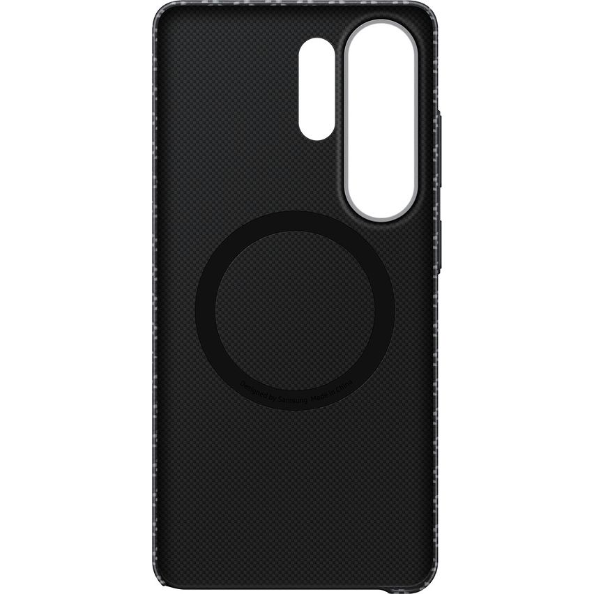 Samsung Carbon Magnet Case, aramidowa wytrzymałość lekkość smukłość wygoda użytkowania, szare z włóknem węglowym