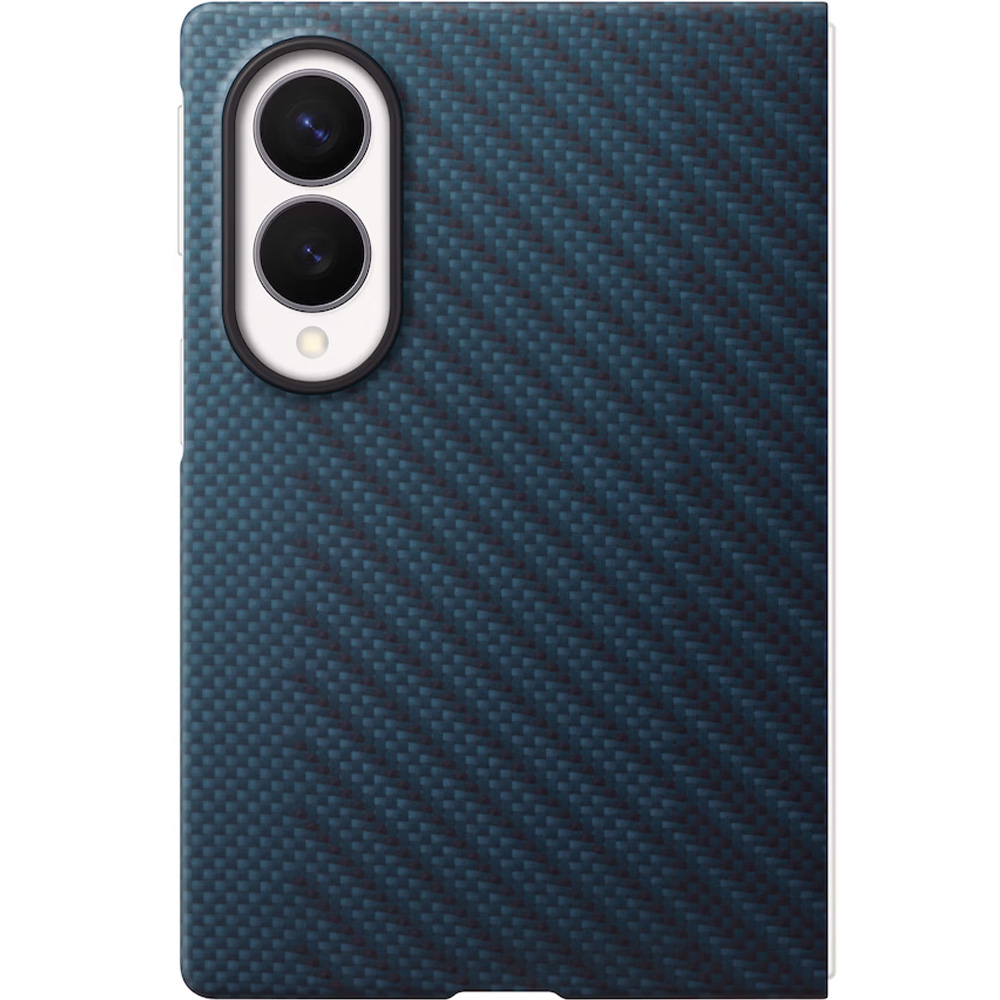 Etui + 2x folia antyrefleksyjna Samsung Carbon Magnet Case do MagSafe do Galaxy Z Fold8, granatowe