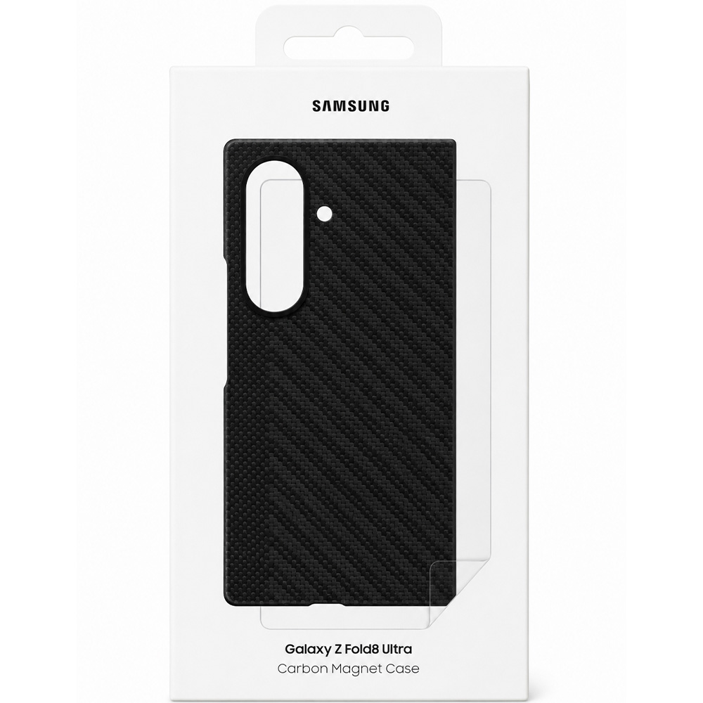 Samsung Carbon Magnet Case, ultra cienkie etui z włóknem aramidowym, lekkość ochrona, czarne