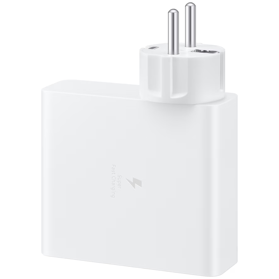 Samsung 140W Power Adapter, jeden port USB-C porządek akcesoriów, praktyczna, biały
