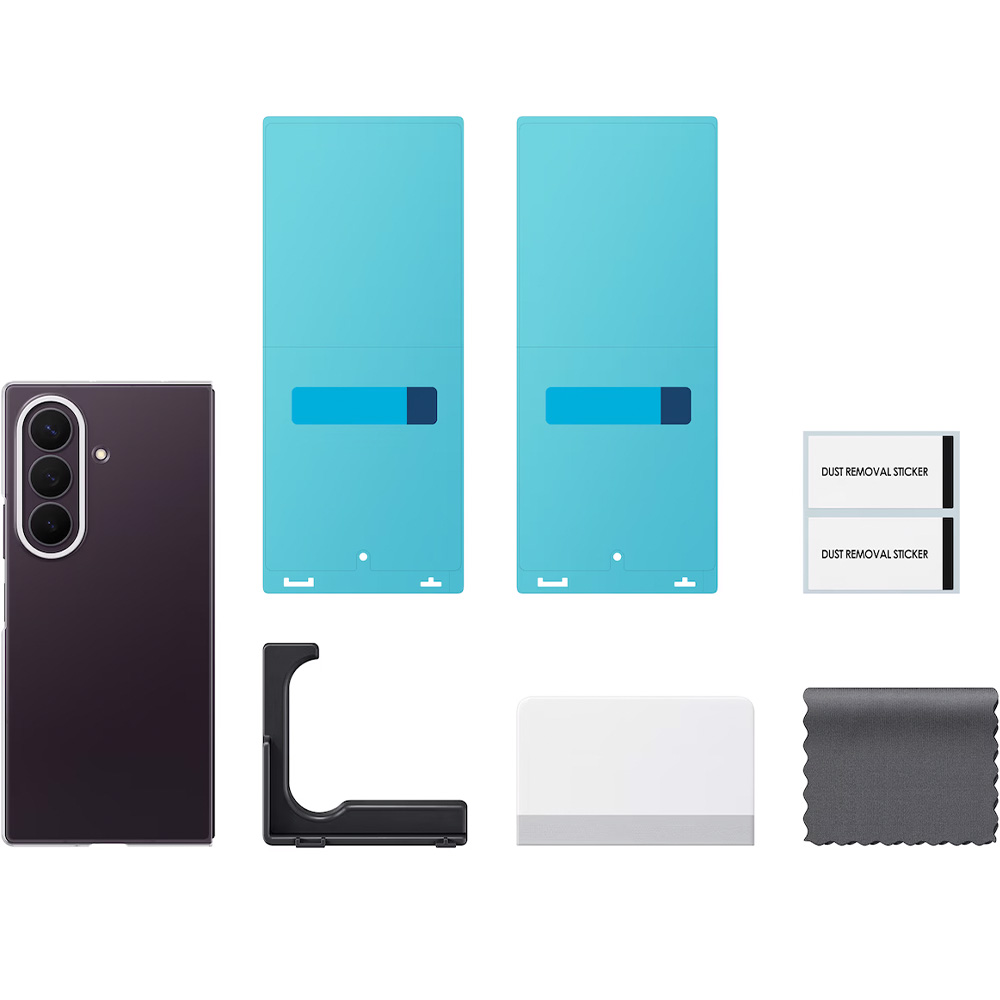 Etui + 2x folia antyrefleksyjna Samsung Clear Case do Galaxy Z Fold8 Ultra, przezroczyste