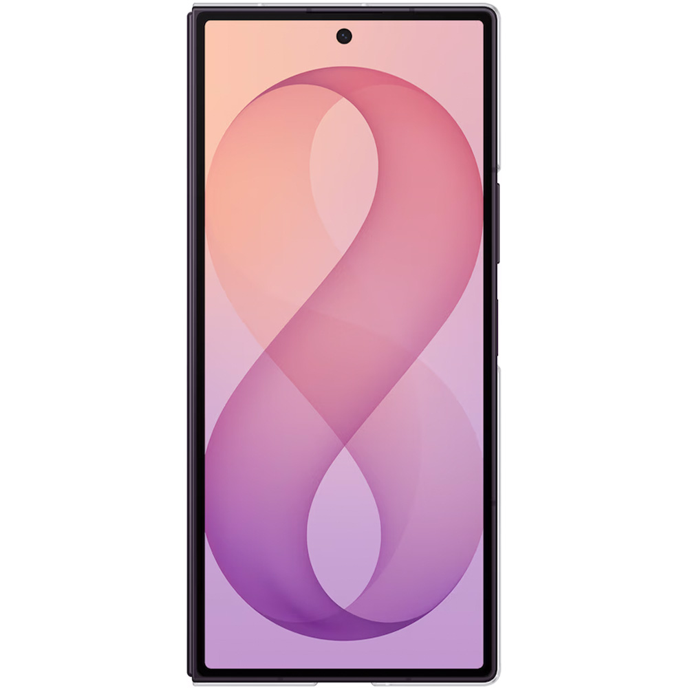 Etui + 2x folia antyrefleksyjna Samsung Clear Magnet Case do Galaxy Z Fold8 Ultra, przezroczysto-białe