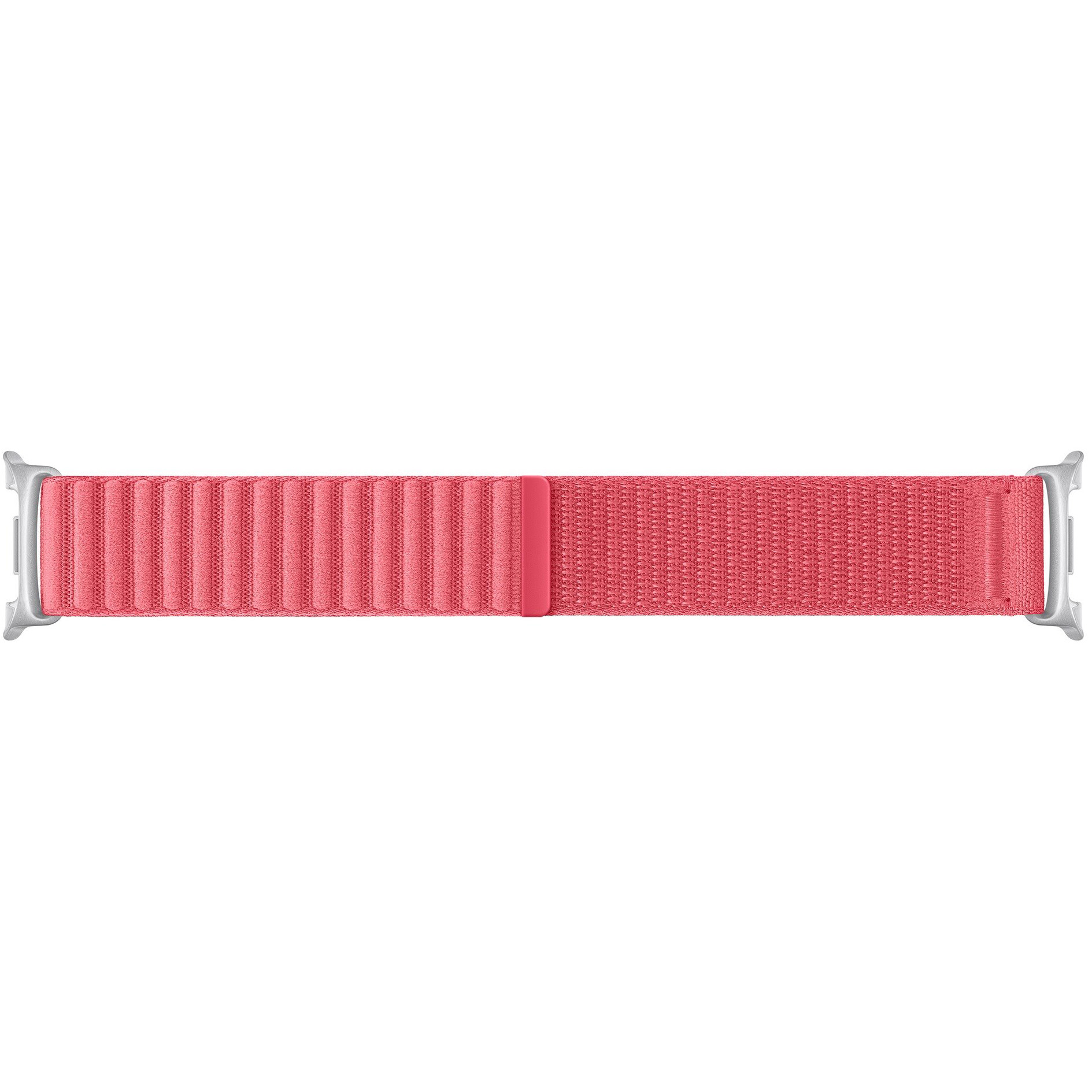 Oryginalny pasek marki Samsung z serii Fabric Band do Samsung Galaxy Watch 8 / 8 Classic, czerwony. Stylowa opaska M/L na smartwatcha świetnie ozdobi Twój nadgarstek.