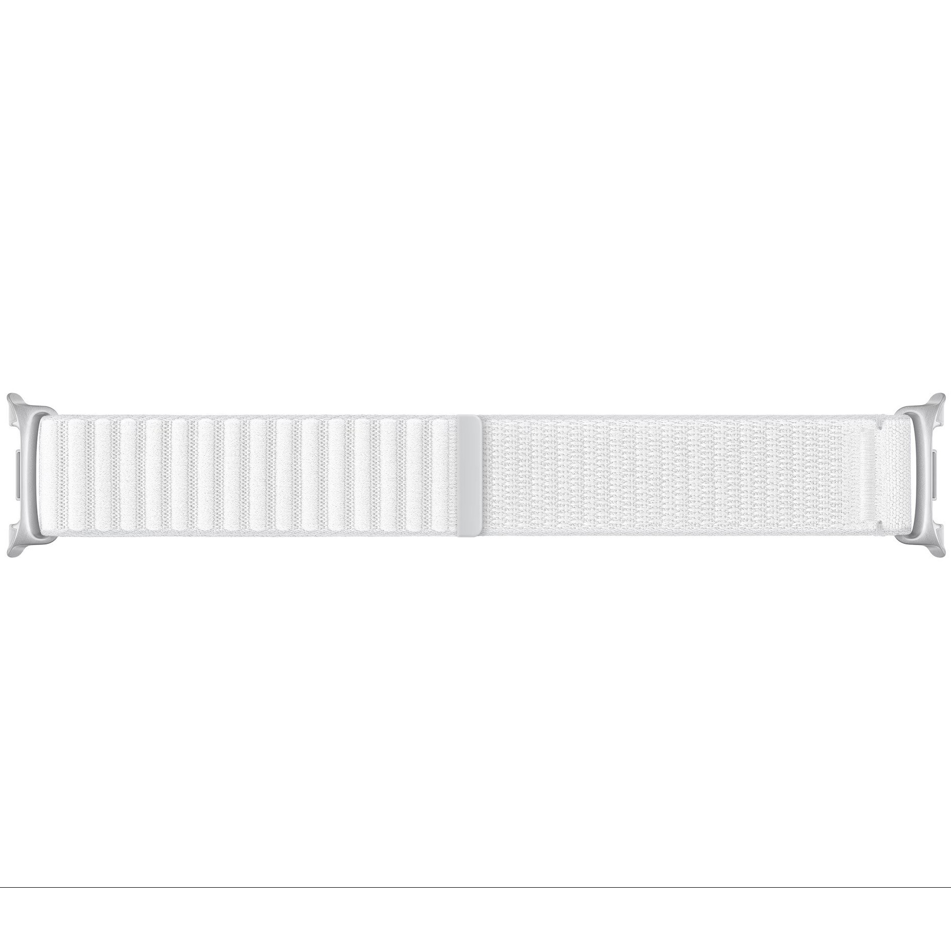Oryginalny pasek marki Samsung z serii Fabric Band do Samsung Galaxy Watch 8 / 8 Classic, biały. Stylowa opaska M/L na smartwatcha świetnie ozdobi Twój nadgarstek.
