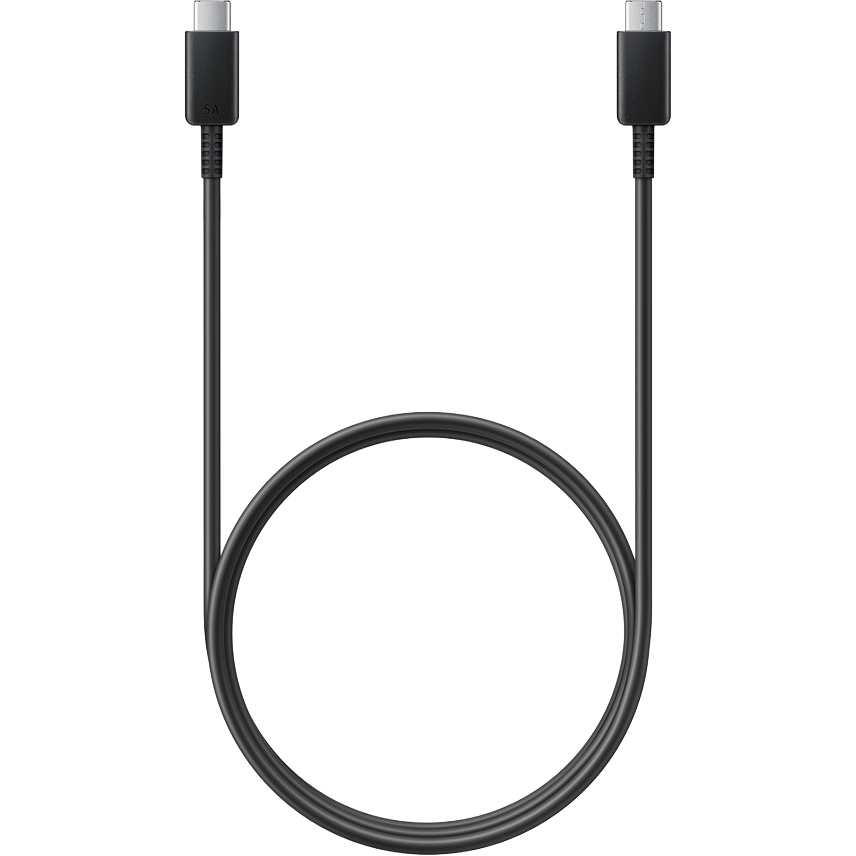 Samsung Data Cable 5A, ergonomiczne podłączanie obustronne USB-C wygodne uporządkowane, czarny
