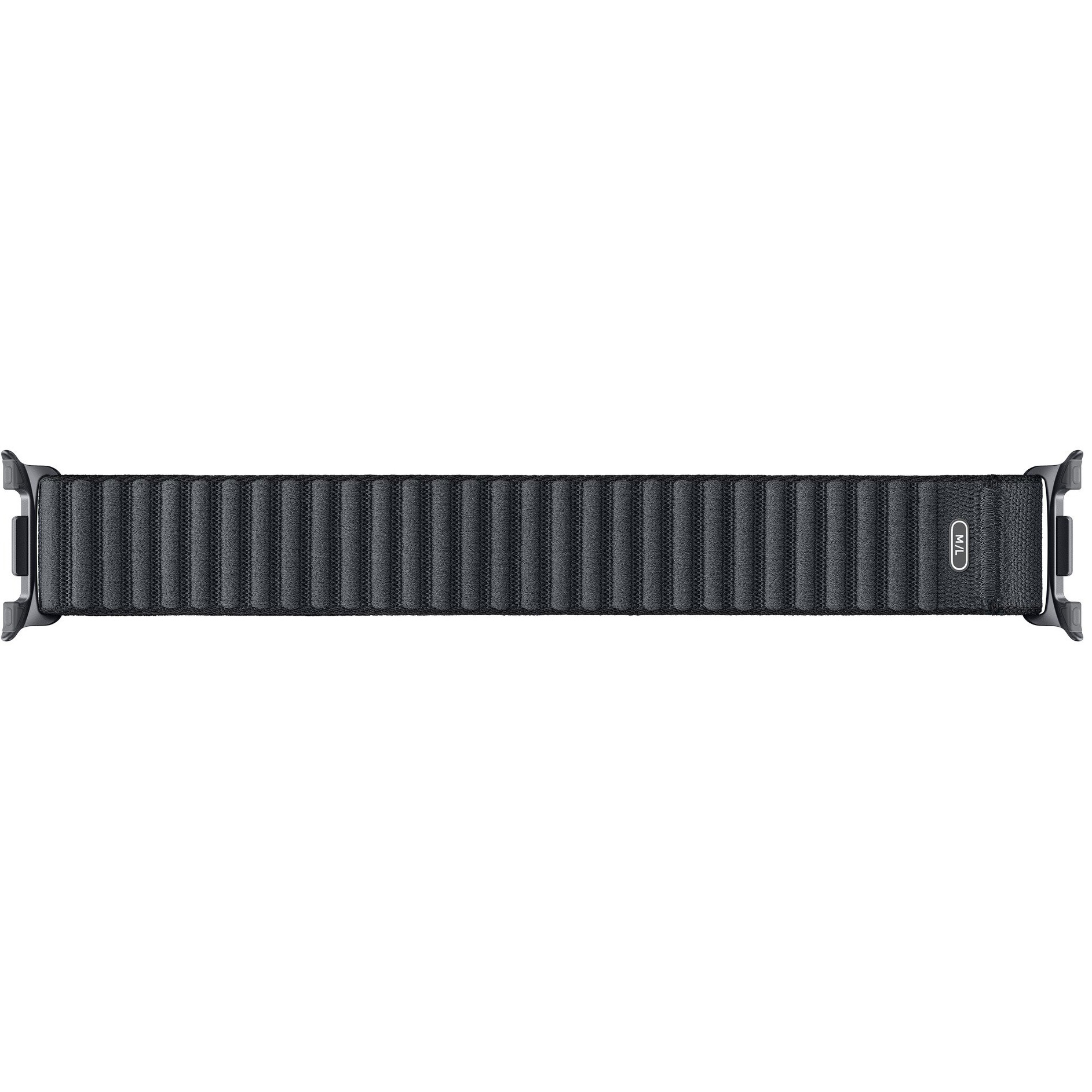 Oryginalny pasek marki Samsung z serii Fabric Band do Samsung Galaxy Watch 8 / 8 Classic, grafitowy. Stylowa opaska M/L na smartwatcha świetnie ozdobi Twój nadgarstek.