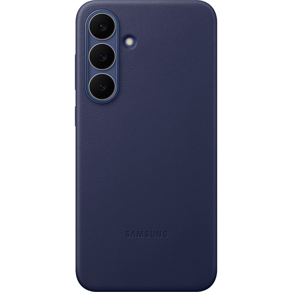 Samsung KindSuit Case do Samsung Galaxy S25 FE, to nowoczesne etui z ekoskóry, eleganckie i minimalistyczne w kolorze ciemnoniebieskie. Doskonale łączy w sobie styl z funkcjonalnością. Jego gładka, przyjemna w dotyku faktura sprawia, że każde użycie to czysta przyjemność.