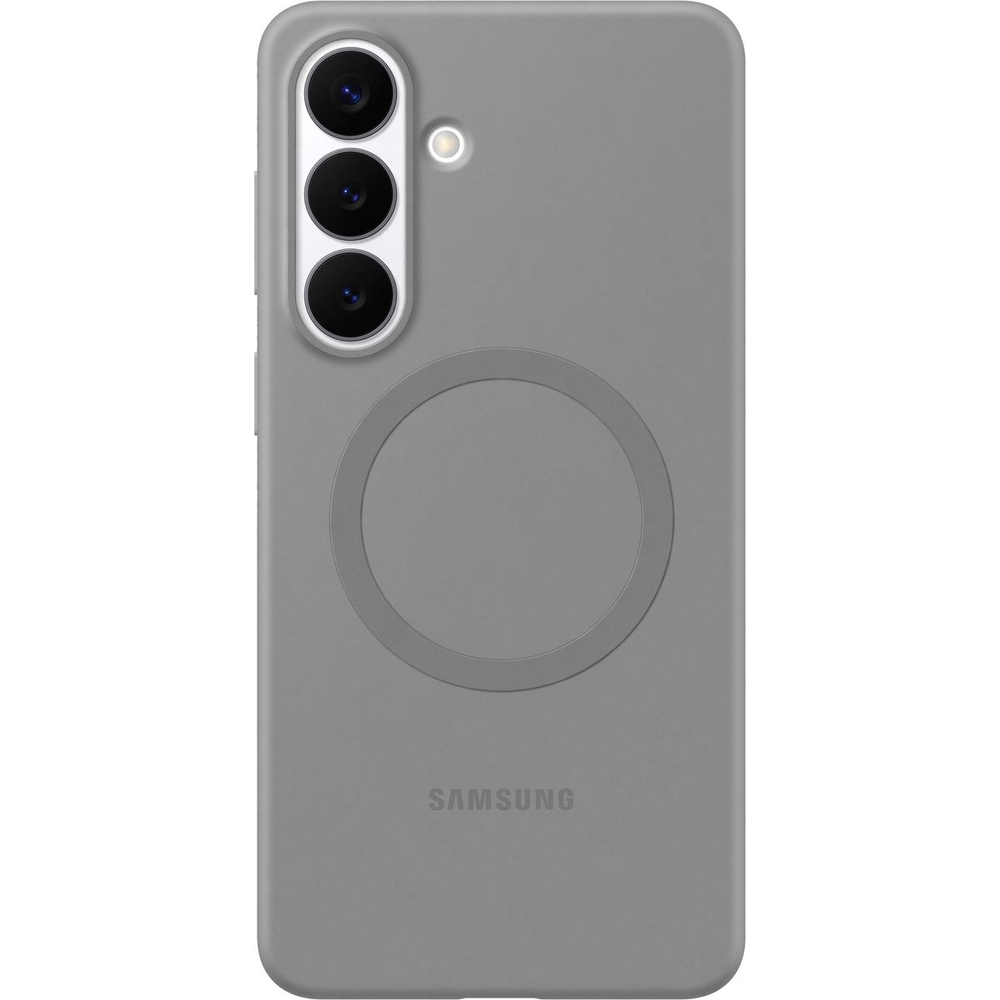 Oryginalne etui Samsung Silicone Magnet Case do Galaxy S26 Plus, do MagSafe, szare