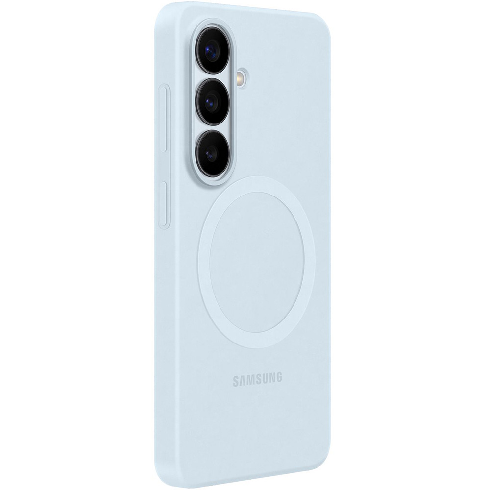 Oryginalne etui Samsung Silicone Magnet Case do Galaxy S26, do MagSafe, niebieskie