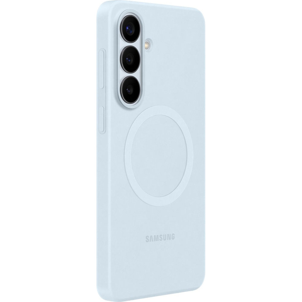 Oryginalne etui Samsung Silicone Magnet Case do Galaxy S26 Plus, do MagSafe, jasnoniebieskie