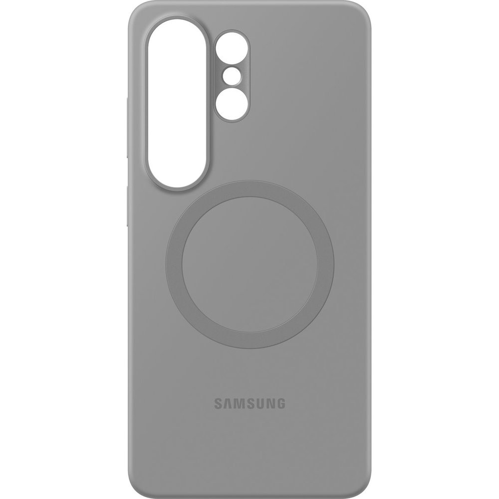 Oryginalne etui Samsung Silicone Magnet Case do Galaxy S26 Ultra, do MagSafe, szare