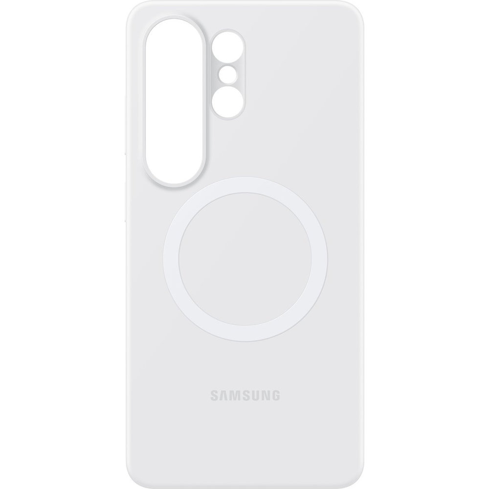 Oryginalne etui Samsung Silicone Magnet Case do Galaxy S26 Ultra, do MagSafe, białe