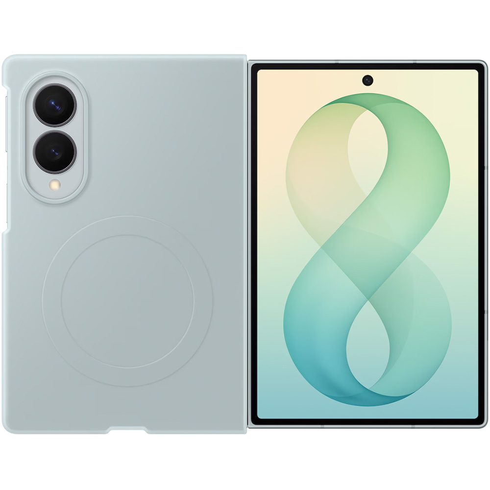 Etui + 2x folia antyrefleksyjna na przedni ekran Samsung Silicone Magnet Case do Galaxy Z Fold8, do MagSafe, zielone
