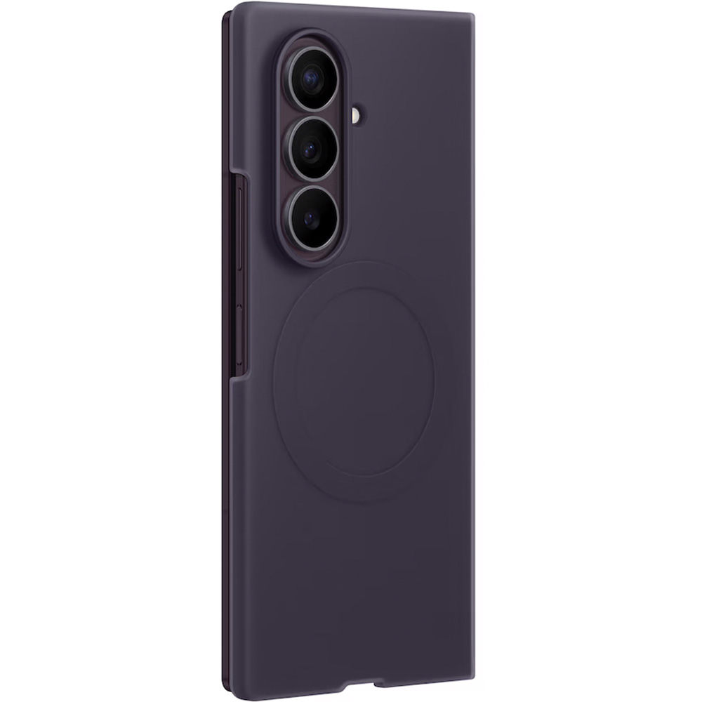 Etui + 2x folia antyrefleksyjna Samsung Silicone Magnet Case do Galaxy Z Fold8 Ultra, do MagSafe, fioletowe
