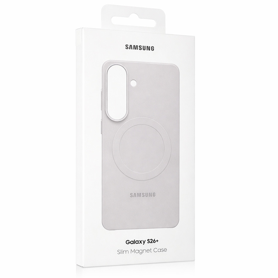 Etui Samsung Slim Magnet Case do Galaxy S26 Plus, szare