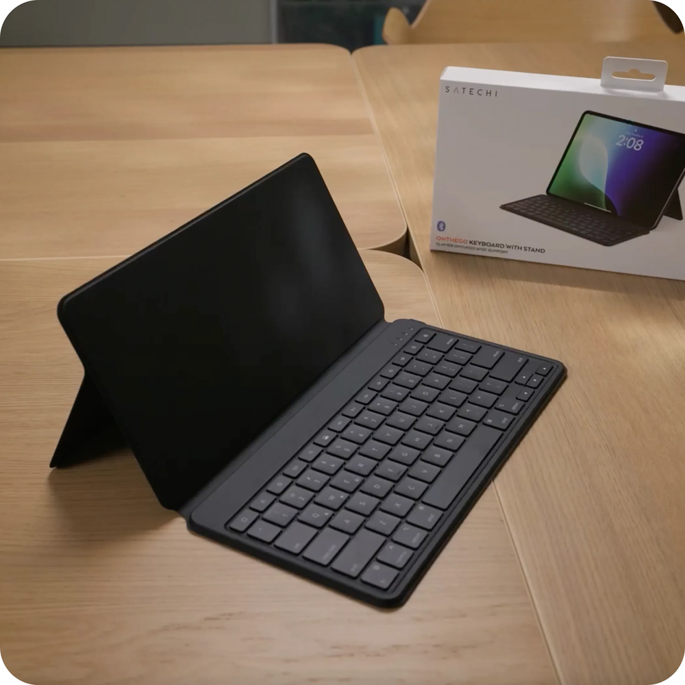 Satechi OnTheGo Keyboard, regulowana podstawka stabilna wygodna uniwersalna, czarna