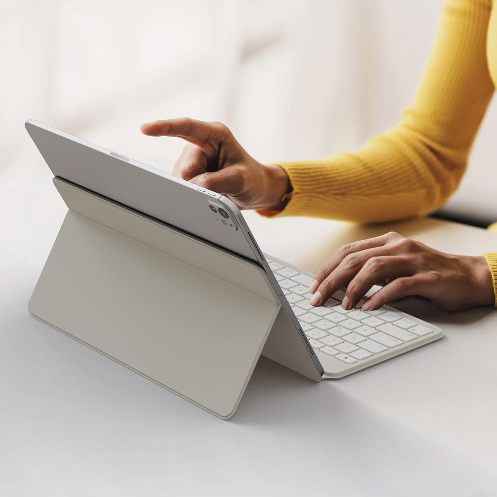 Satechi OnTheGo Keyboard, regulowana podstawka stabilna wygodna uniwersalna, beżowa