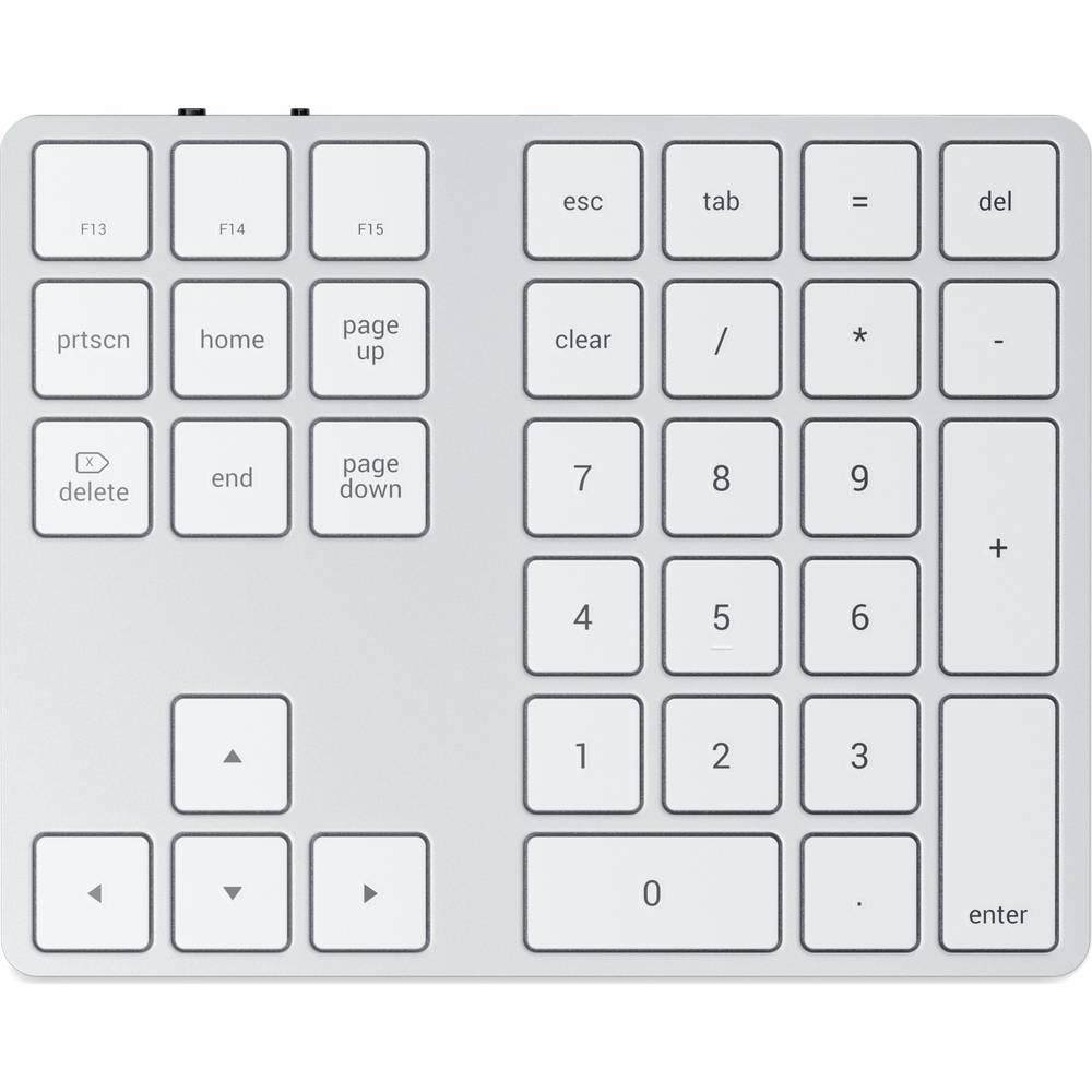 Klawiatura numeryczna, bluetooth, bezprzewodowa, z wbudowanymi skrótami klawiszowymi, cicha, antypoślizgowa, markowa, premium, USB-C, aluminiowa, płaska, szara, wygodna, niski profil klawiszy, do macbooka, niezawodna