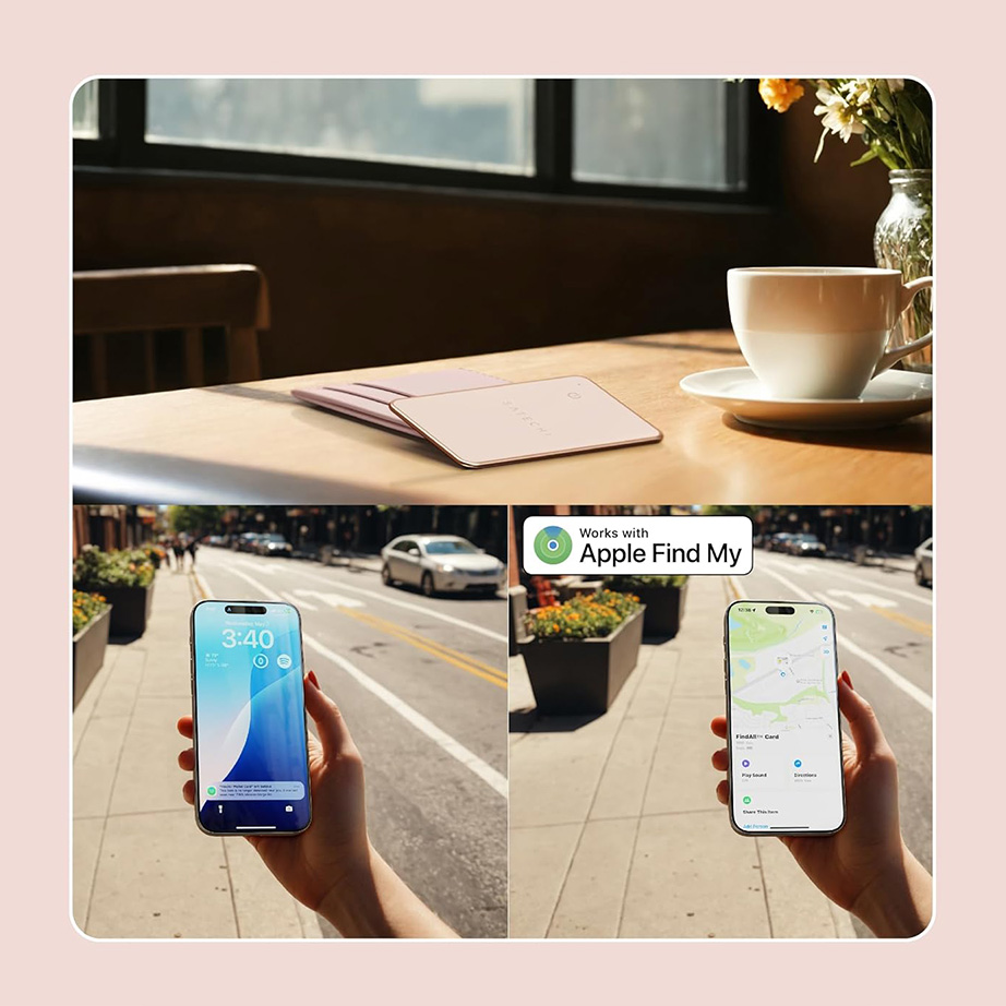 Integracja karty Satechi FindAll Card z Apple Find My