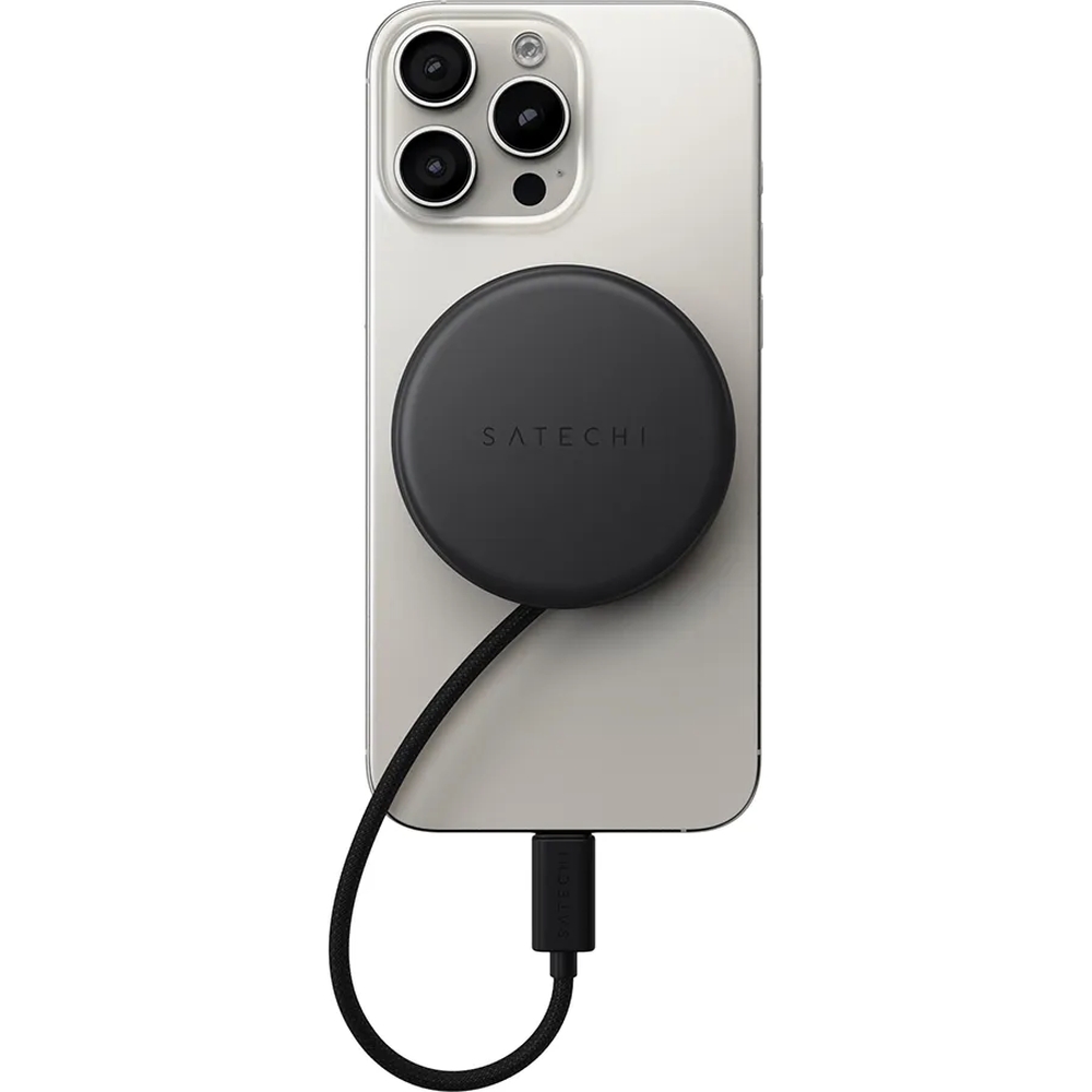 Satechi OnTheGo 7w1, innowacyjne magnetyczne mocowanie organizacja kabli, poręczny, czarny