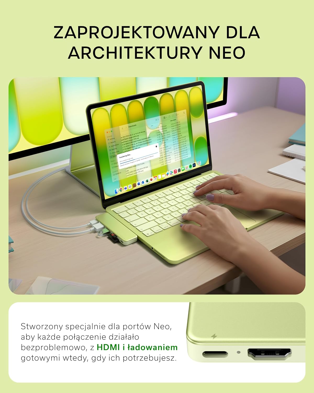 Satechi USB-C Snap Hub dopasowany do MacBooka Neo