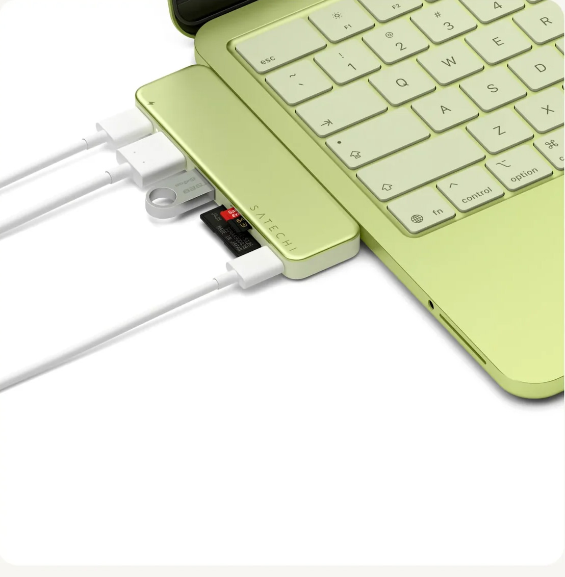 Satechi USB-C Snap Hub do MacBooka Neo - aluminiowy hub USB-C 6w1