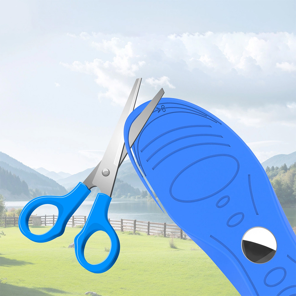 Wkładki do butów z etui Hurtel do Apple AirTag w rozmiarze 175 - 190 mm, niebieskie
