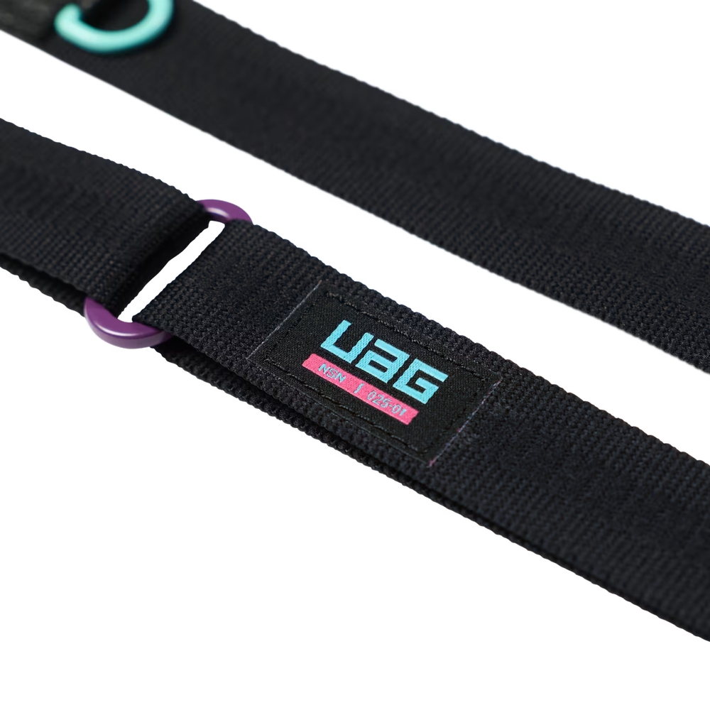 Smycz UAG Scout Crossbody Lanyard z pętlą na klucze i drobne akcesoria, czarny z kolorowymi detalami