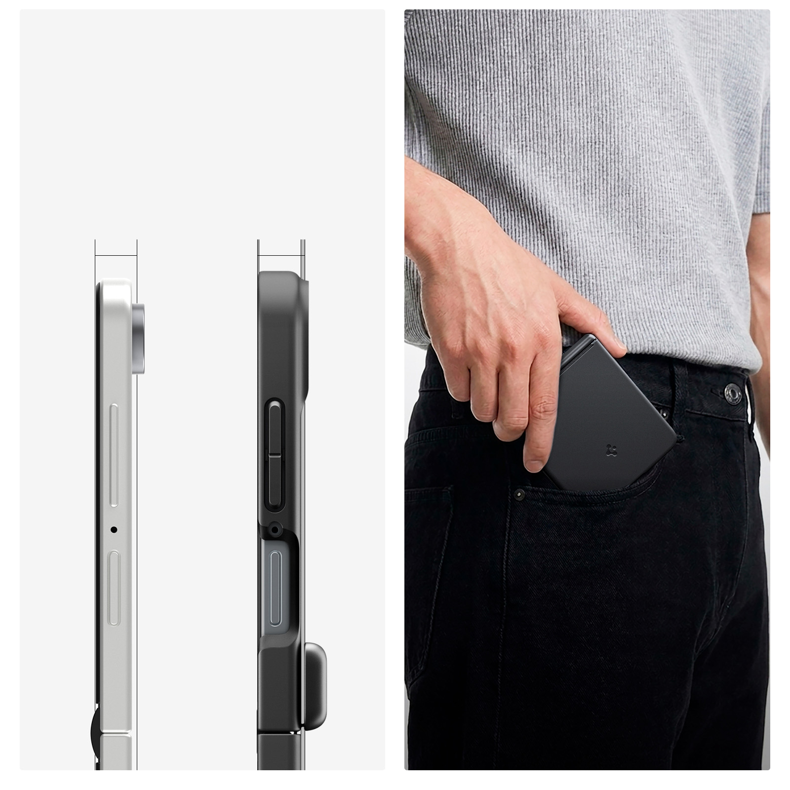 Etui Spigen Air Fit Pro Mag do Galaxy Z Flip8, czarne