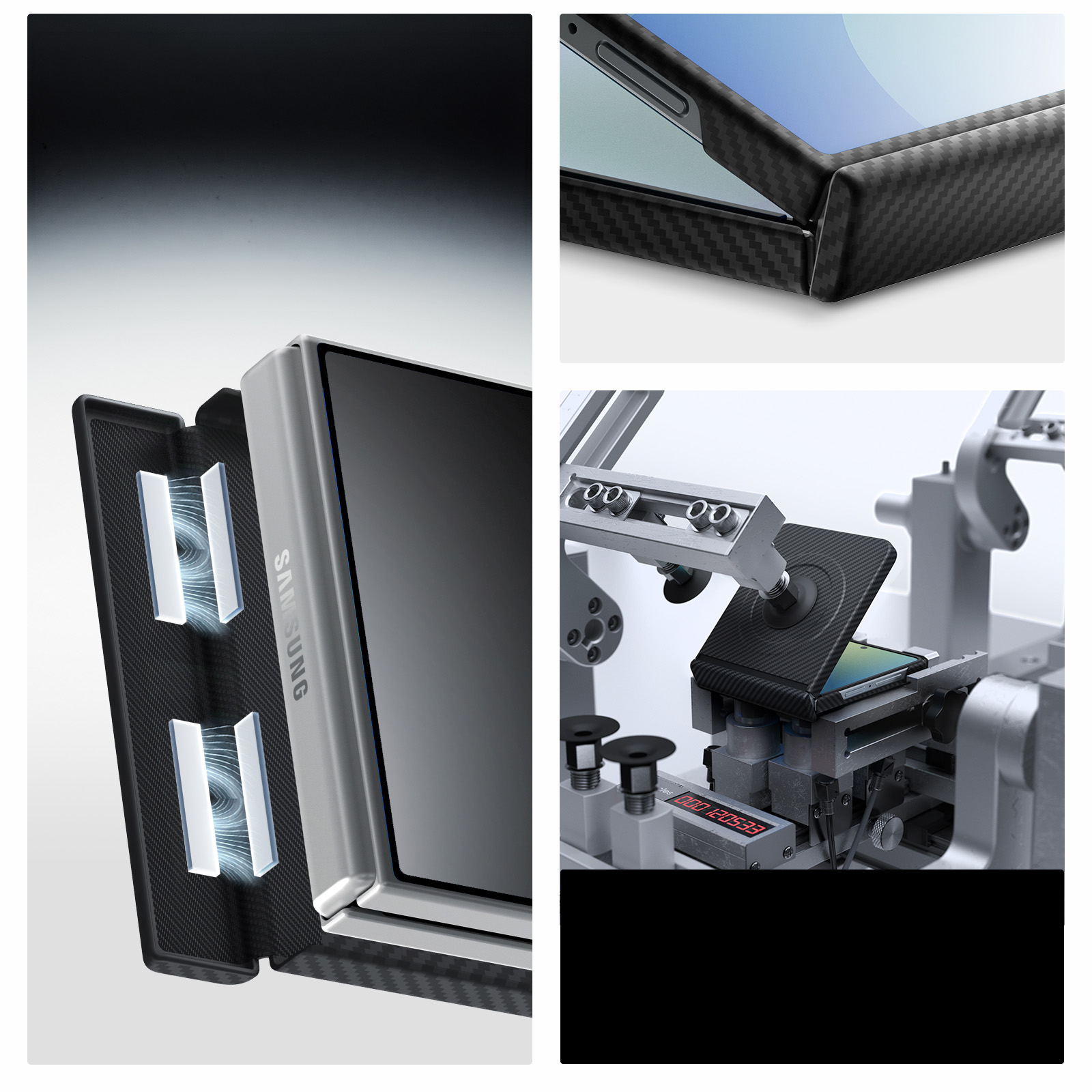 Etui Spigen Air Skin Aramid Mag do Galaxy Z Flip8, czarne