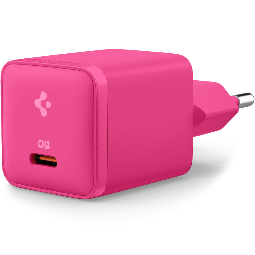 Ładowarka sieciowa Spigen Essential Charger EE301EU 30W USB-C PD, różowa