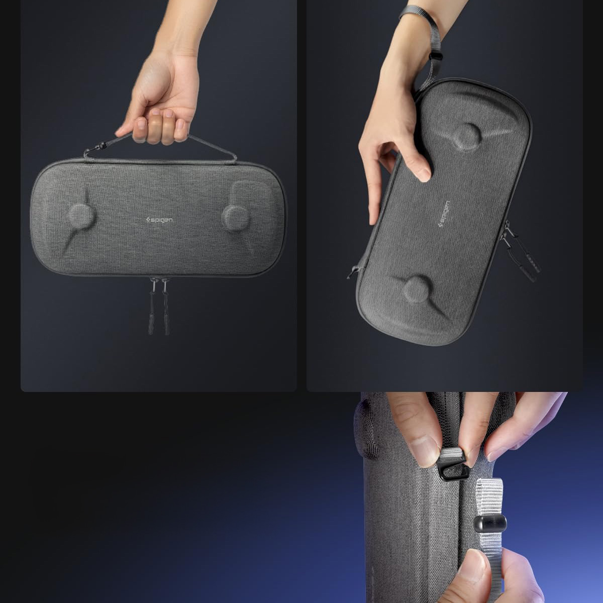Etui Spigen Klasden Pouch do PlayStation Portal, szare