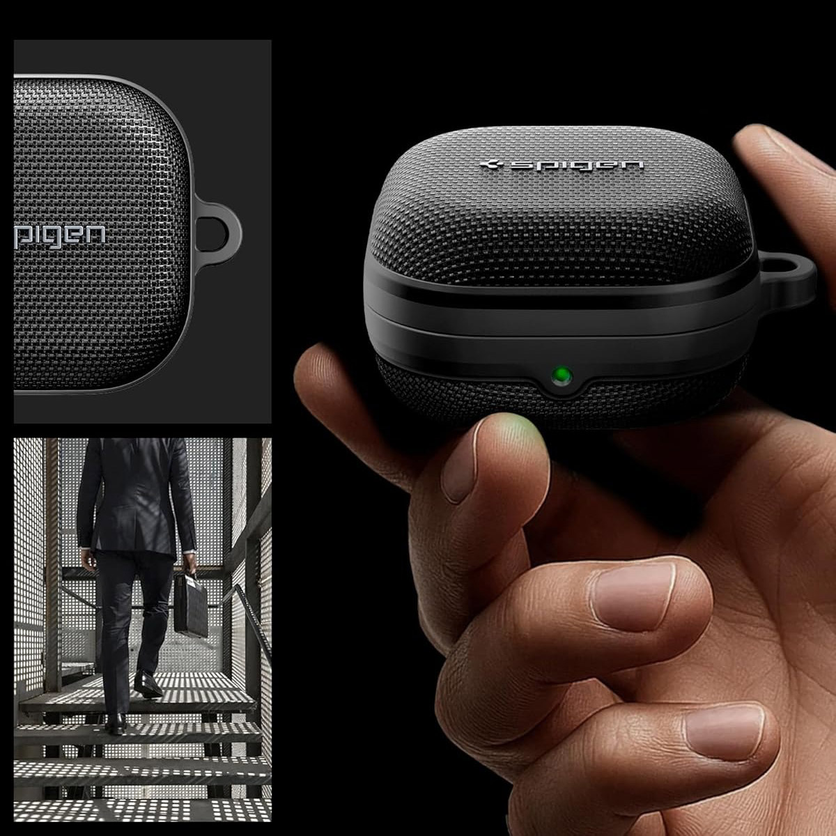 Etui Spigen Classic Fit do Galaxy Buds 4 / 4 Pro, czarne
