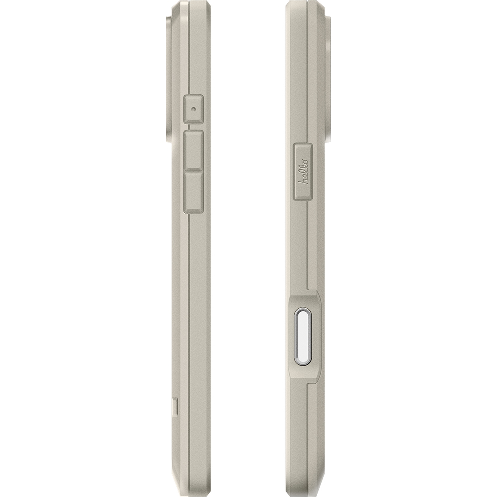 Oryginalne etui od marki Spigen z serii Classic LS z MagSafe dla iPhone 17 Pro, beżowe