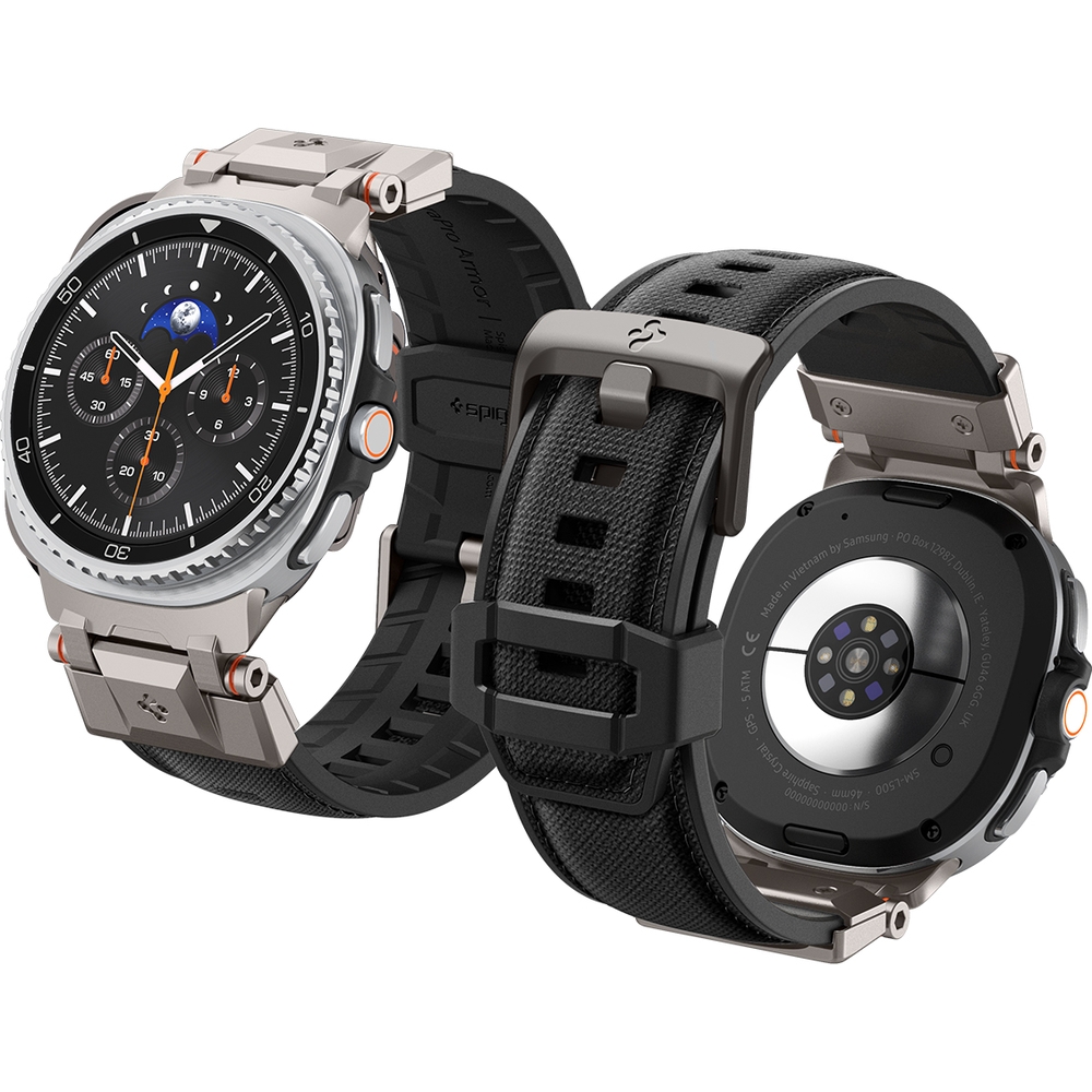 Pasek Spigen DuraPro Armor Band do Galaxy Watch 8 / Classic, czarno-beżowy