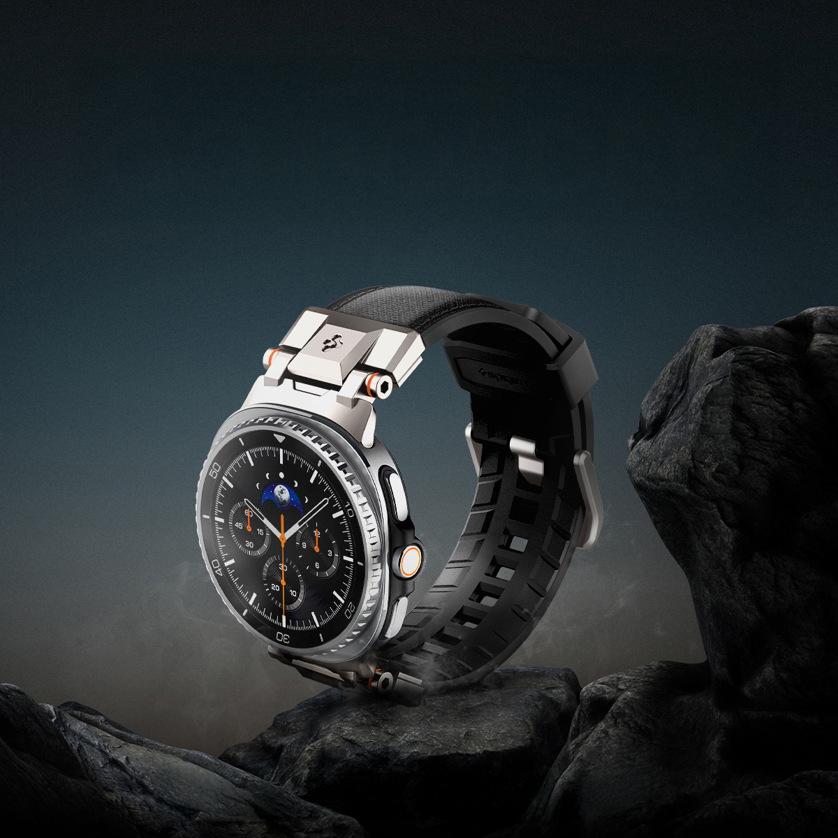Pasek Spigen DuraPro Armor Band do Galaxy Watch 8 / Classic, czarno-beżowy