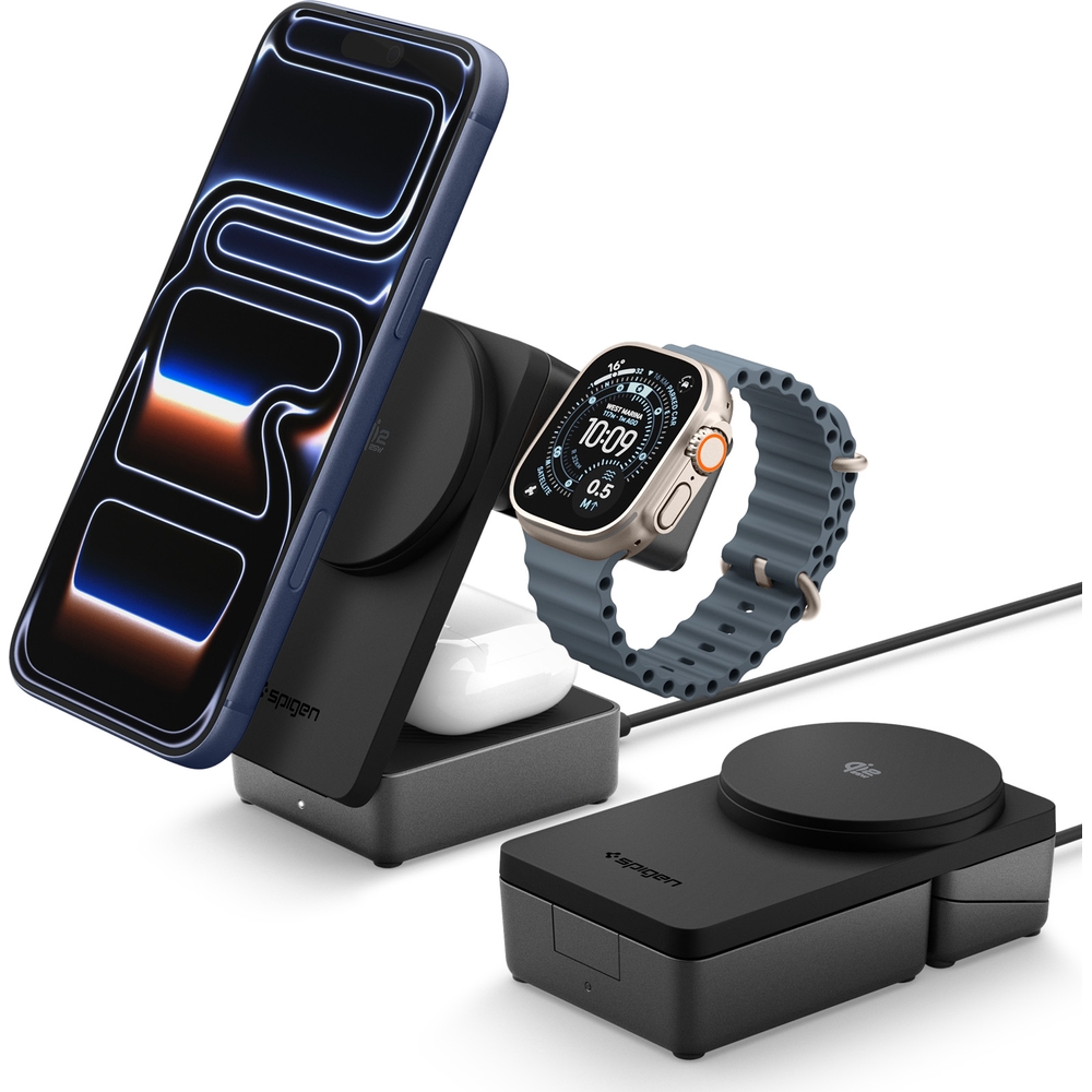 Ładowarka indukcyjna 3w1 Spigen Essential EF323MQ Qi2.2 25W MagSafe