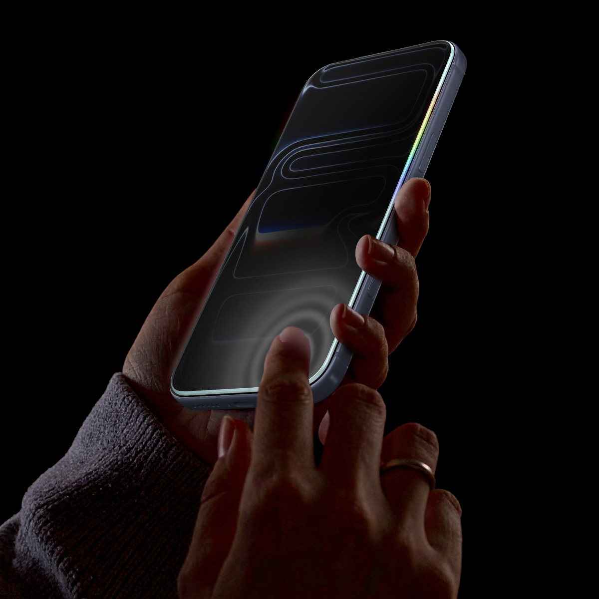 Szkło do etui + Aplikator Spigen Glas.tR Privacy EZ Fit 2-Pack (AC) do iPhone 17 Pro / 17