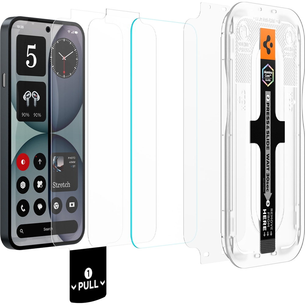 Szkło do etui + Aplikator Spigen Glas.tR EZ Fit Pro 2-Pack (AC) do Nothing Phone 4a
