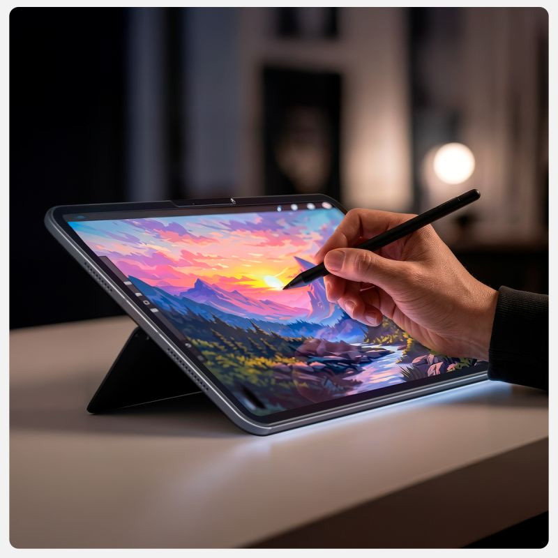 Obsługa Apple Pencil ze szkłem Spigen Glas.tR AlignMaster T do iPad Air 11