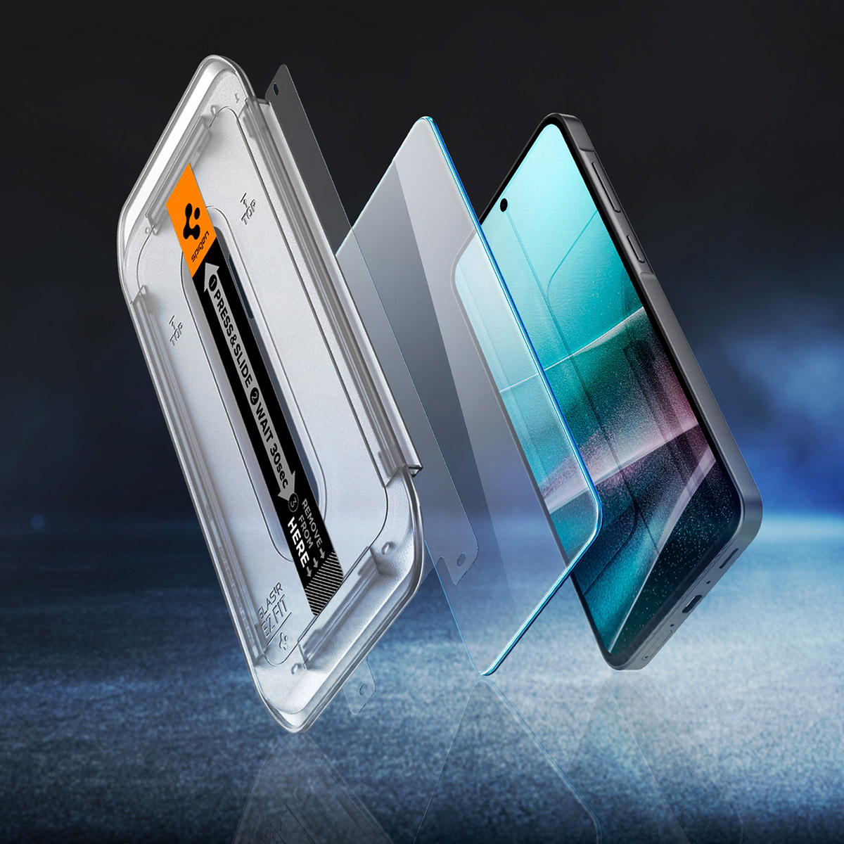 Szkło hartowane Spigen Glas.tR EZ Fit 1-Pack z ramką aplikacyjną do Galaxy A36 / A37 5G