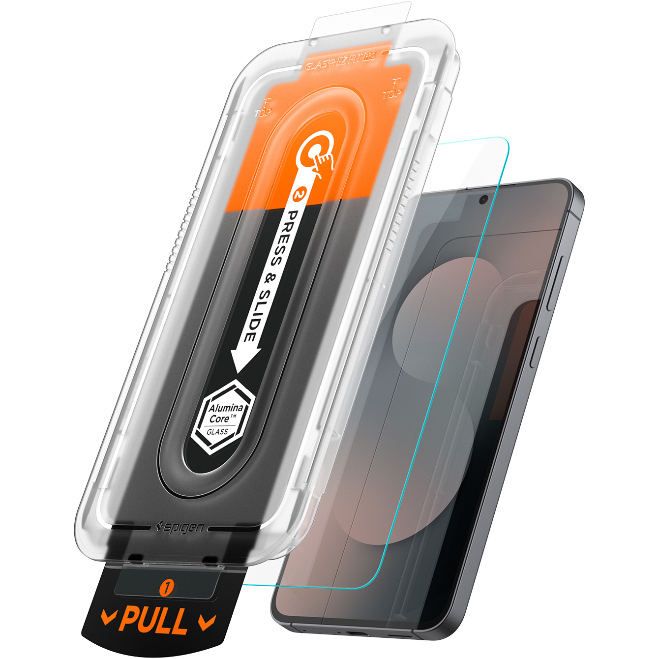 Szkło hartowane Spigen Glas.tR EZ Fit Pro 1-Pack z ramką aplikacyjną do Galaxy S25 FE
