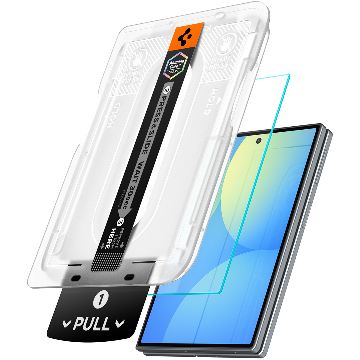 Szkło hartowane Spigen Glas.tR EZ Fit Pro (Alumina Core) 1-Pack z ramką aplikacyjną do Galaxy Z Fold8