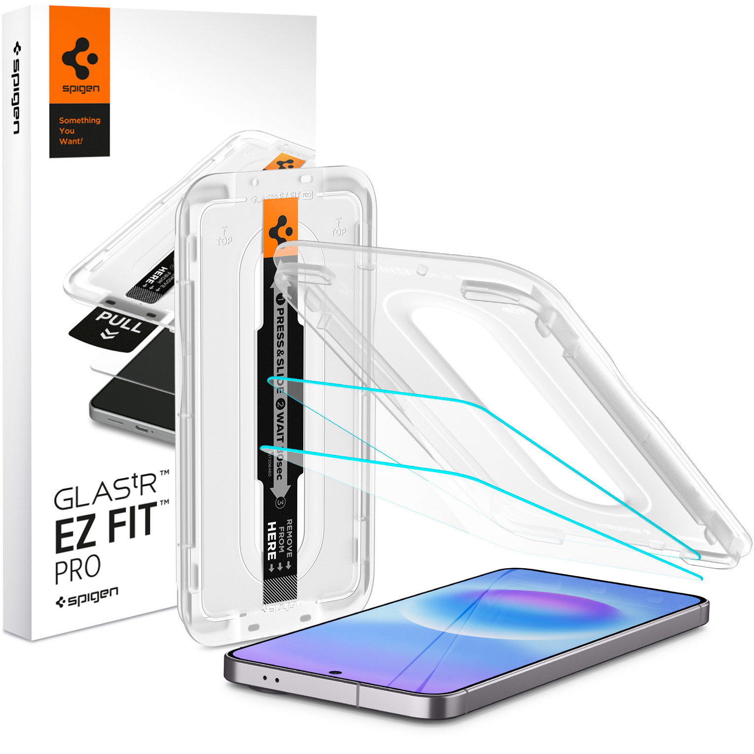 Szkło hartowane Spigen Glas.tR EZ Fit Pro 2-Pack z ramką aplikacyjną do Galaxy A57 5G