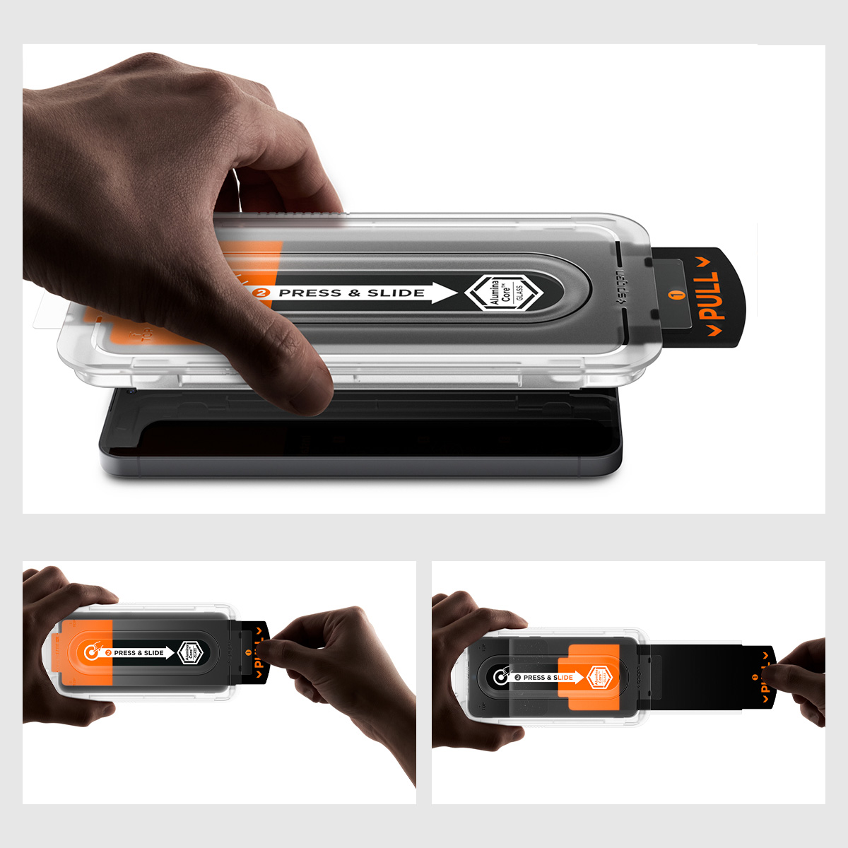 Szkło hartowane Spigen Glas.tR EZ Fit Pro 2-Pack z ramką aplikacyjną do Galaxy S25 FE