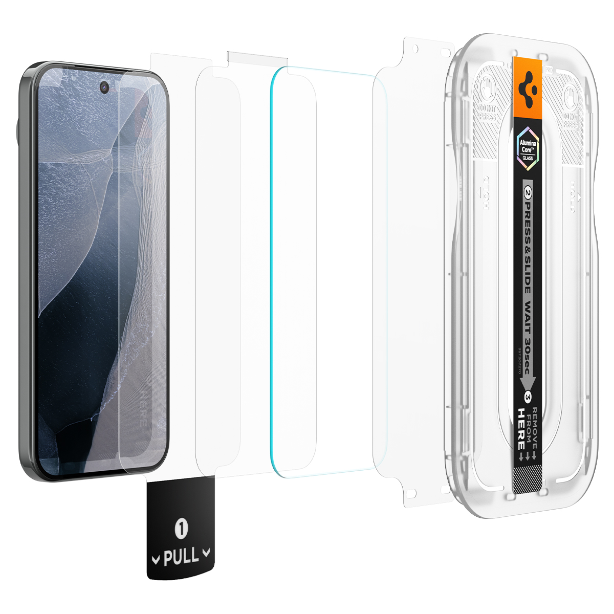 Szkło hartowane Spigen Glas.tR EZ Fit Pro 2-Pack z ramką aplikacyjną do Google Pixel 11 Pro XL