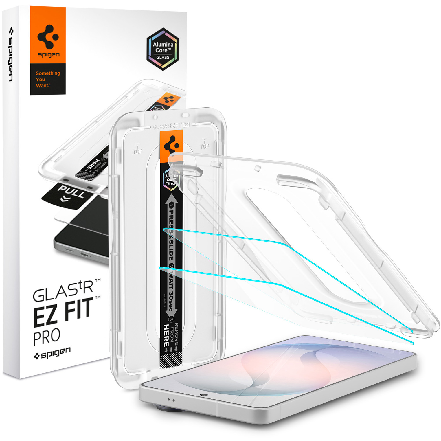 Szkło hartowane Spigen Glas.tR EZ Fit Pro AntiReflection 2-Pack (AC) z ramką aplikacyjną do Galaxy S26