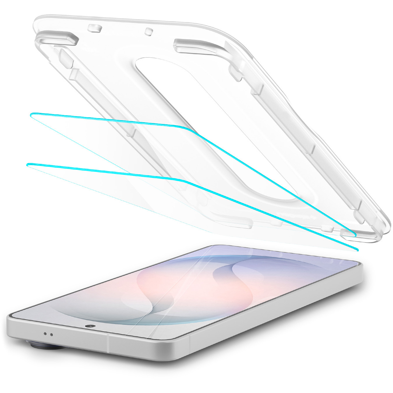 Szkło hartowane Spigen Glas.tR EZ Fit Pro AntiReflection 2-Pack (AC) z ramką aplikacyjną do Galaxy S26