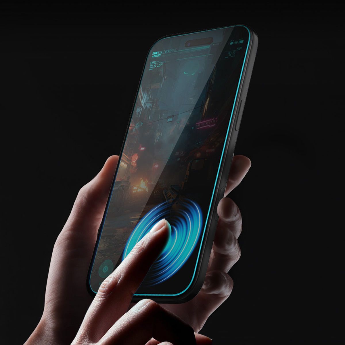 Szkło hartowane Spigen Glas.tR EZ Fit Pro Privacy 1-Pack z ramką aplikacyjną do iPhone Air