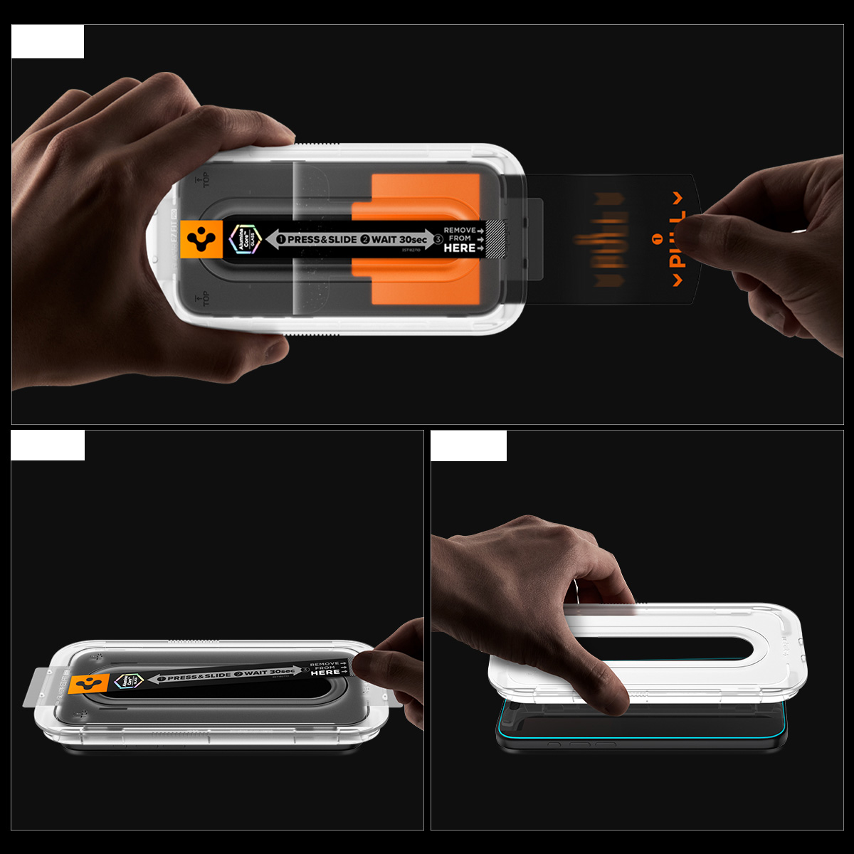 Szkło hartowane Spigen Glas.tR EZ Fit Pro Privacy 1-Pack z ramką aplikacyjną do iPhone Air